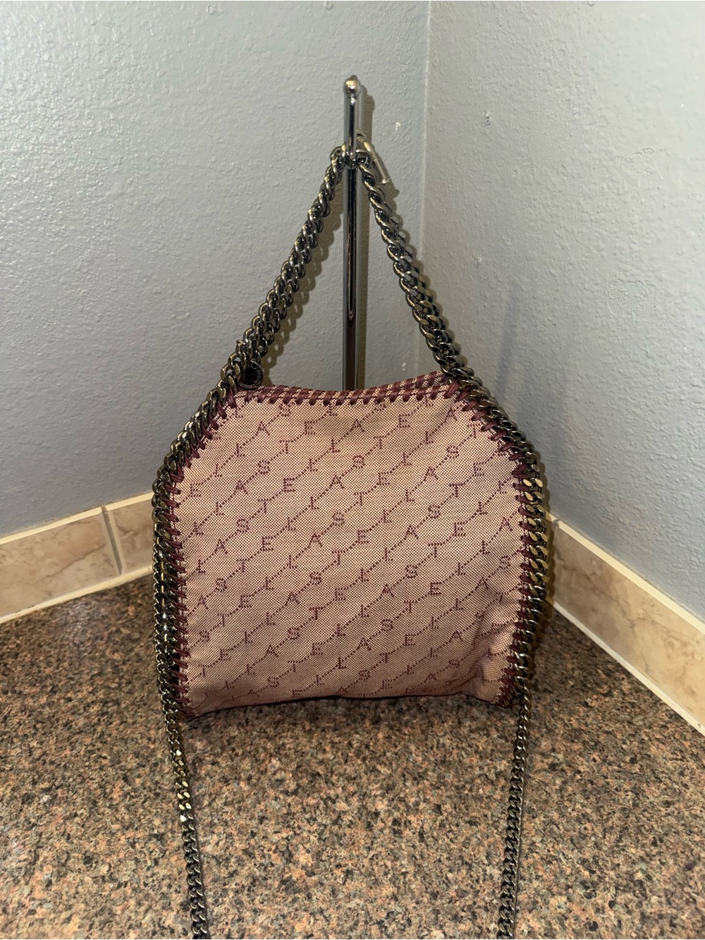 Stella McCartney RARE Monogram Canvas Falabella Tote Shoulder Bag ✅AUTHENTIC✅ - Picture 2 of 9